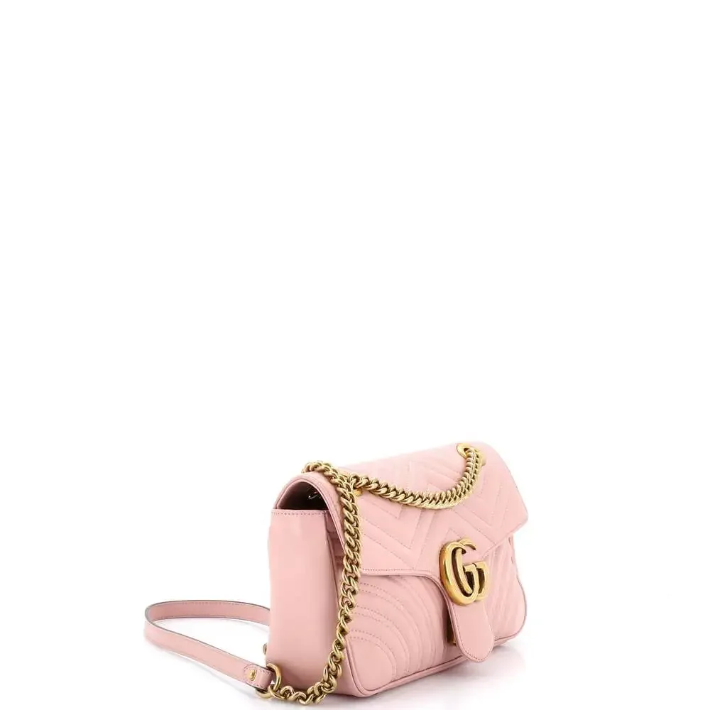 Gucci Gg Marmont Flap Bag Matelasse #252675G22B - Picture 2 of 6